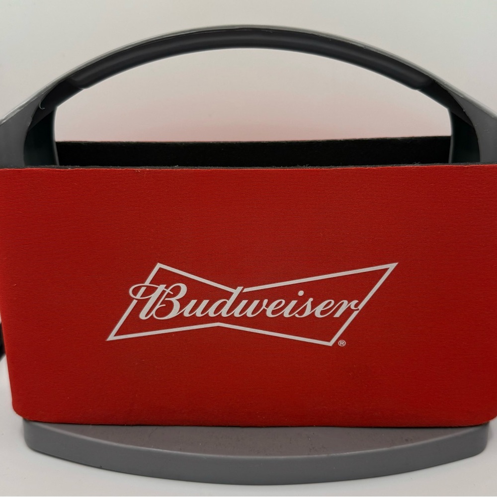 Budweiser coozie caddy